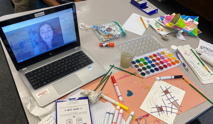 LMU's Summer Art Workshops went virtual for online learnring