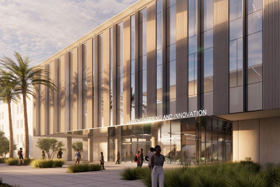 A rendering of the planned Engineering Innovation Complex (EIC) on LMU's campus.